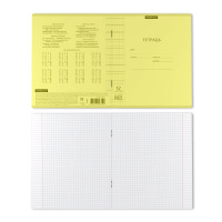 Тетрадь А5 12л кл. Erich Krause  пласт.обл. "Классика CoverPrо Neon", желтый