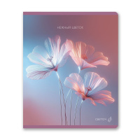 Тетрадь А5 48л кл. Светоч "Капризный цветок" глянц.лам.