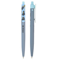 Ручка шар. Феникс+ автомат. "Жизнь животных" софт-тач, синяя, 0,7мм