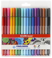 Набор линеров ErichKrause 0,4мм 18цв.