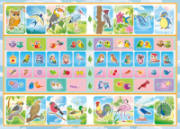 Раскраска с наклейками "Птицы" А5 16стр.