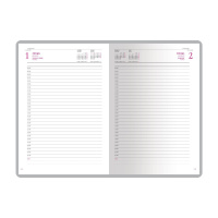 Ежедневник дат. 2026г А5 168л. тв.пер., кожзам "Velvet. Темно-зеленый"