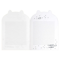 Блокнот 120*170мм  32л скоба "Капибара с уточкой" лин., фигурн.вырубка, мат.лам.