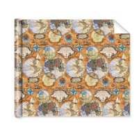 Бумага упаковочная 70*100см "Карта мира"