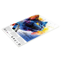 Бумага для акварели  А4 20л. 200г/м2 "Черный котенок", ПЭТ-пакет