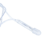 Гирлянда электрическая 10м 100LED светодиодная, прозарчный шнур, вьюн 220В, белый