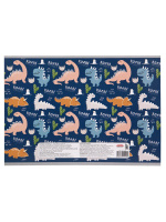 Альбом А4  8л  скрепка "Динозаврики"