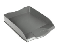 Лоток д\бумаг гориз. Оптима серый