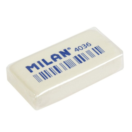 Ластик MILAN 39*20*8 мм белый
