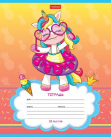 Тетрадь А5 12л косая лин. Hatber "Пони_Единорожки" 5диз.в спайке, белизна 98%