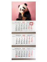 Календарь Трио  295*720мм на 2026г.  Панда