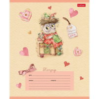 Тетрадь А5 12л лин. Hatber "Совушки-милашки", белизна 98%