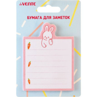 Бумага с липким краем  30л, фигурная Cat&Rabbit,  ассорти