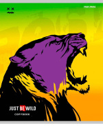 Тетрадь А5 48л кл. Проф-Пресс "Рисунки диких животных" лен, белизна 100%