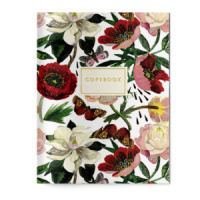 Записная книжка А5  40л. картон, мягк.пер. "Flora. Пионы" кл.