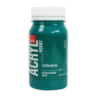 Краска акрил. "Акрил-Хобби" 100 мл, зеленая ФЦ