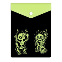 Конверт на кнопке  с рисунком 158*114мм, Котоскелеты