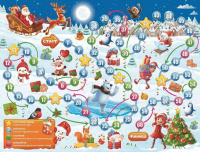 Игра с фишками "Новогодние приключения"