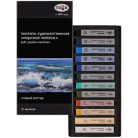 Пастель художественная 12цв. "Старый мастер", морской пейзаж