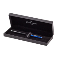 Ручка подарочная шариковая PIERRE CARDIN Gamme, корпус черный, колпачок синий