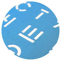 Трафарет русский алфавит и цифры "Градиент 2"