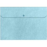 Папка  6 отд. на кнопке, Glitter Shine бирюзовая
