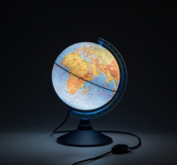 Глобус д-р 210 Физический, подсветка, классик, евро, карт.короб