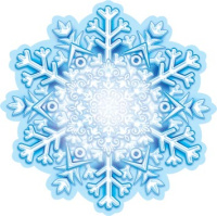 Украшение на скотче 10*10см "Снежинка"