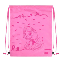 Мешок для обуви 1 отд, 340*420 светоотр. "Собачка с бантиком"