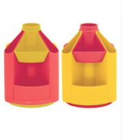 Подставка наст. "Mini Desk" вращ.лимонный малиновый