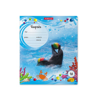 Тетрадь А5 18л лин. Erich Krause "Дельфины"