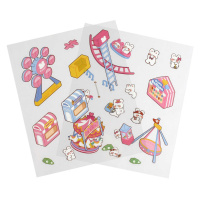 Наклейки-румбокс д/создания миниатюрных сцен 12,5*15см "Кролик. Парк развлечений"