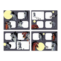 Набор наклеек для тетрадей "ErichKrause.Жил-был Пес" 60*90 мм, 16 шт.