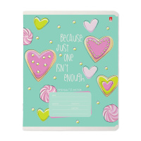 Тетрадь А5 12л косая лин. Альт "Сладкое настроение" выб. УФ-лак, конгрев