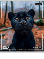 Тетрадь А5 48л кл. Проф-Пресс "Селфи диких кошек" твин-лак., 5диз.в спайке