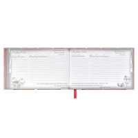 Книга для кулинарных рецептов 220*136мм  96л., 7БЦ "Черничная нежность" тисн.фольгой, мат.лам.,ляссе