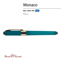 Ручка "Monaco. Морская волна" шарик., 0,5мм, синие чернила**