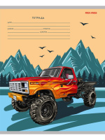 Тетрадь А5 18л кл. Проф-Пресс "Рисунок авто" 5 диз.в спайке, белизна 100%