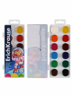 Акварельные краски 12цв. Erich Krause  Kids Space Animals медовые с УФ защитой яркости