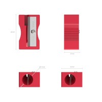 Точилка пласт. 1 отв. UNITY