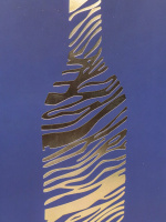 Пакет подар. бумажн. 12*36*8 см,(под бутылку) 210 гр/м "Расписная бутылка"