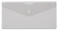 Конверт на кнопке 250*130мм 0,18мм однотонный, бесцветный