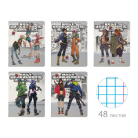 Тетрадь А5 48л кл. Альт "Manga. Warriors" мат.лам., бел.100%