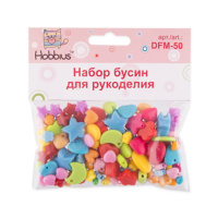 Набор для изготовления украшений "Ассорти" звездочки/сердечки 50гр