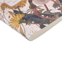 Записная книжка А6  60л. кож.зам., мягк.пер. "Flora. Summer Greens" лин.
