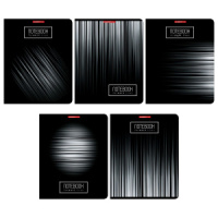 Тетрадь А5 48л ЛИН. Полиграф Принт "Белые полосы" УФ-лак