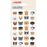 Наклейки декоративные объемные 10*15см  "Dogs-stickers",мягкие, многоразовые