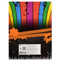 Тетрадь для нот А4  8л., вертик., скоба "Диджей"