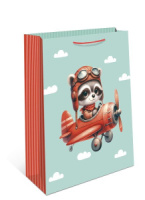 Пакет подар. бумажн. 11*14*6 см, 130гр/м2  Пилот