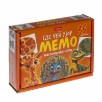 Игра Мемо "Где Чей Узор"  (36 карточек)